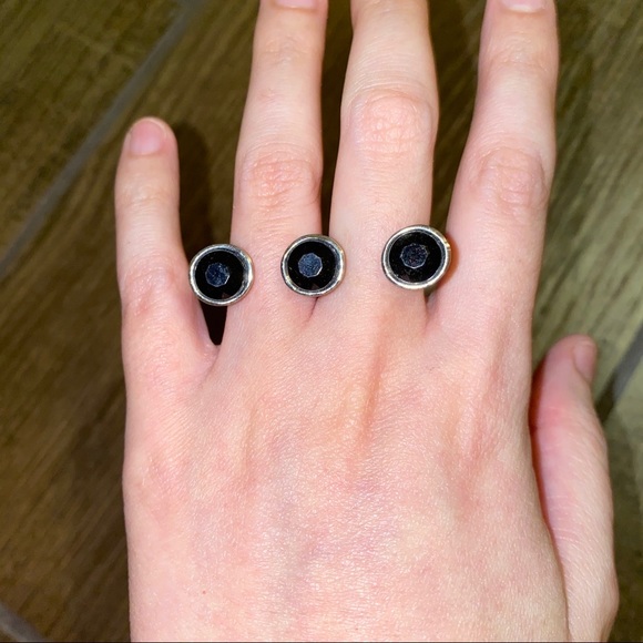 Bundle of 3 Two-Finger Fashion Rings - Picture 2 of 10